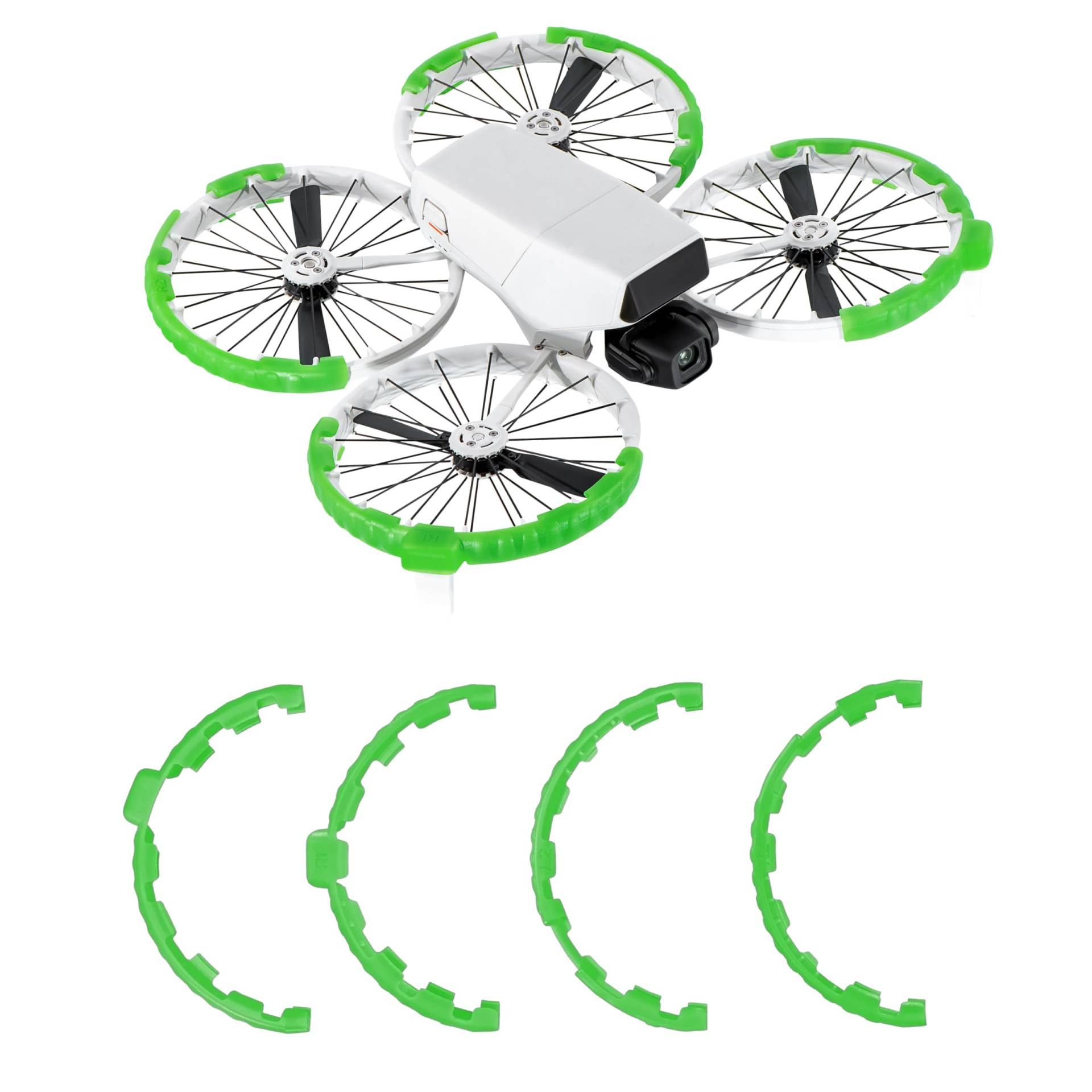 Propellerschutz für Dji Flip Drohnenzubehör, Propellerrahmen Kollisionsschutzring für Dji Flip(Fluoreszierendes Grün） von STARTRC PHOTO