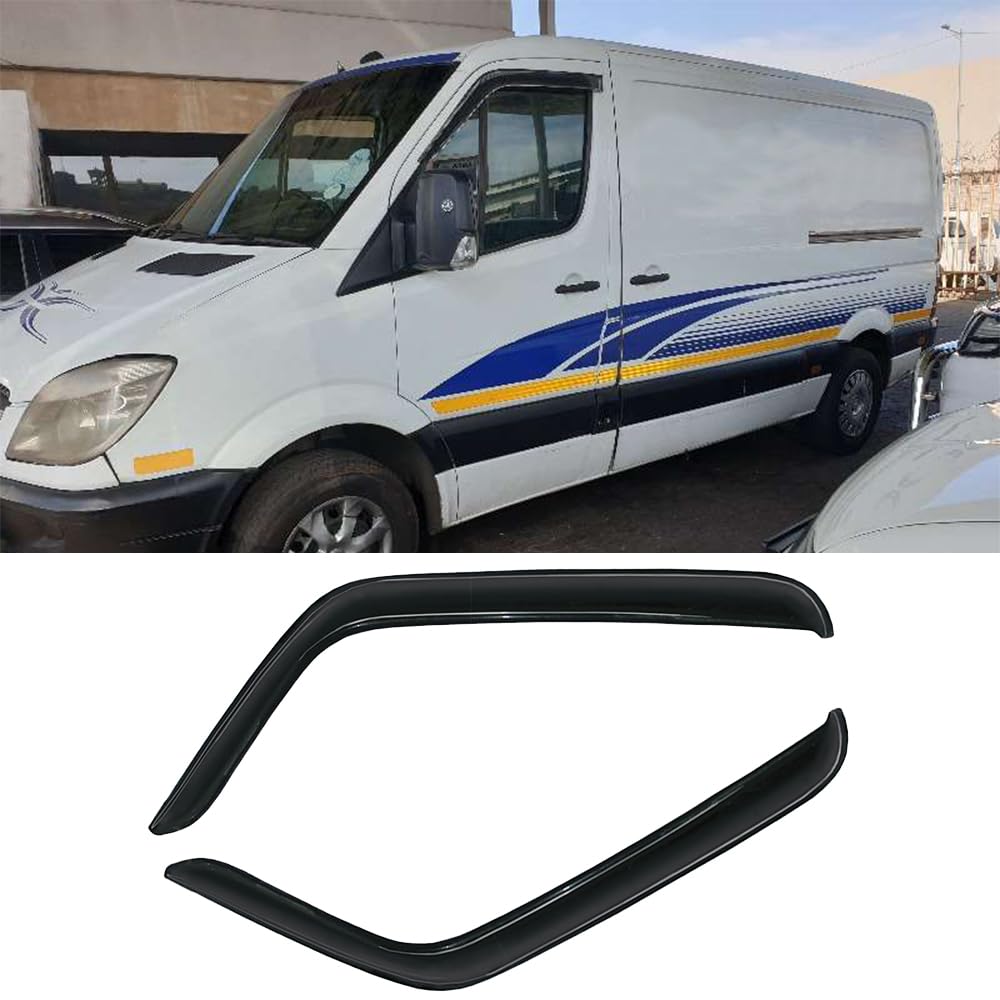STARTSHIP MB27 Seitenfenster-Visiere, Windabweiser 2 Stück Außenmontage mit schönem Klebeband Regenschutz-Set für Sprinter 2006-2018 STARTSHIP MB27 Seitenfenster-Visiere, Windabweiser 2 Stück Außenmontage mit schönem Klebeband Regenschutz-Set für Sprinter 2006-2018 von STARTSHIP