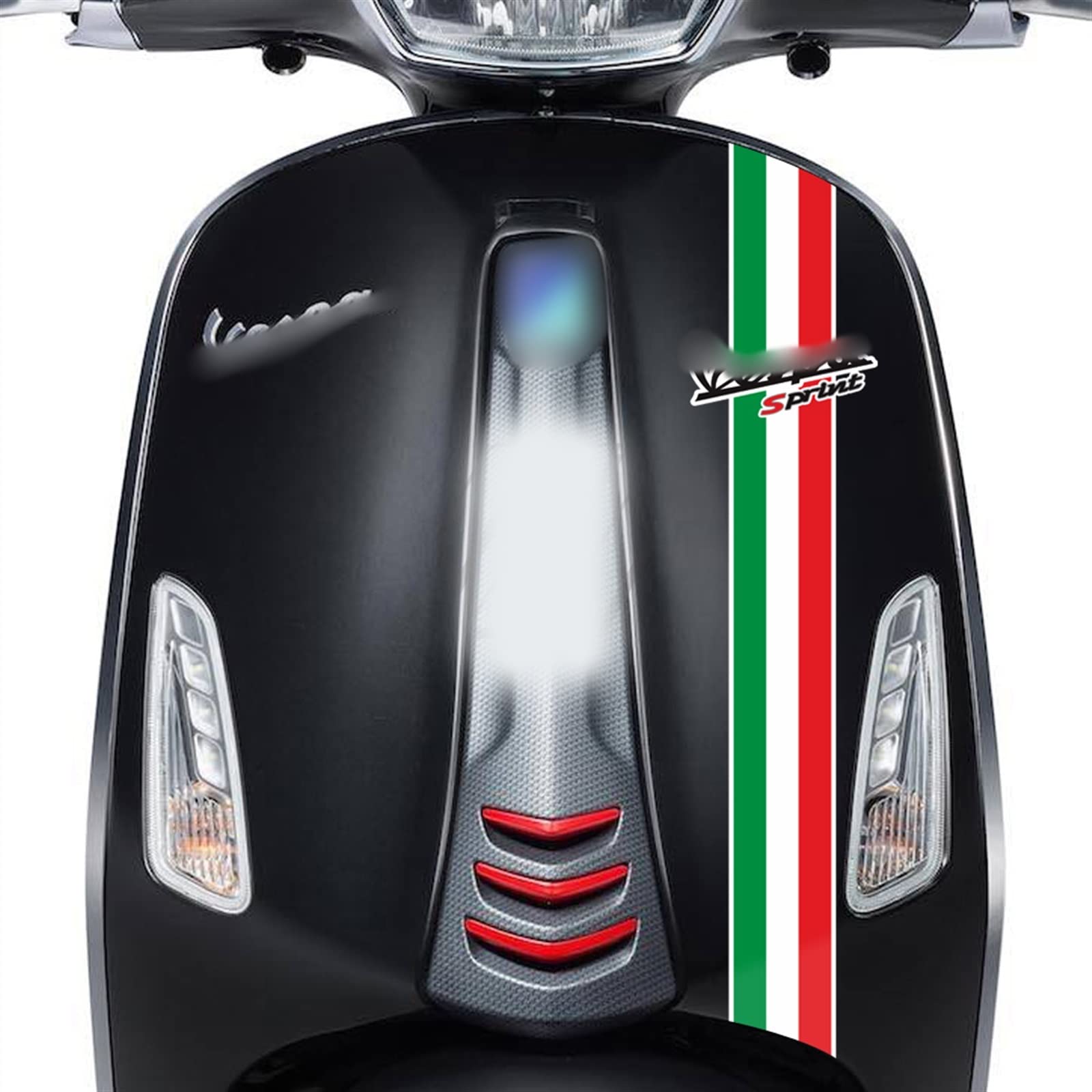 Für Piaggio Für Vespa LXV LX GTV GTS Sprint Primavera 50 125 150 200 250 300 300ie Super Sport Scooter Frontrahmen Reflektierender Aufkleber Schmücken (Color : 4) von STATUZ