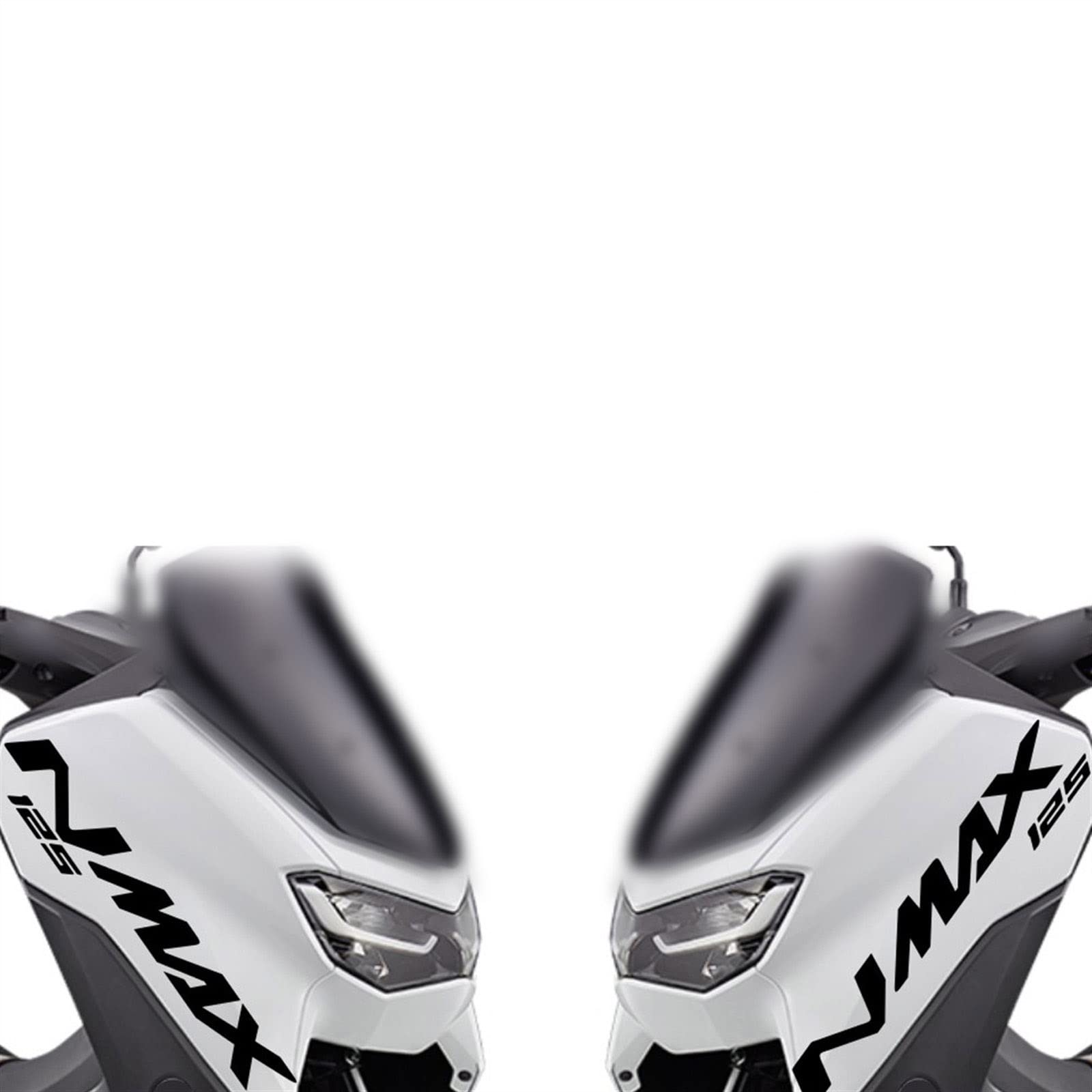Für Yamaha Nmax 125 155 160 2017 2018 2019 2020 2021 2022 Reflektierender Aufkleber Motorrad Nmax Aufkleber Full Body Side Cover Logo Kit Schmücken (Color : NMAX 125 Black) von STATUZ