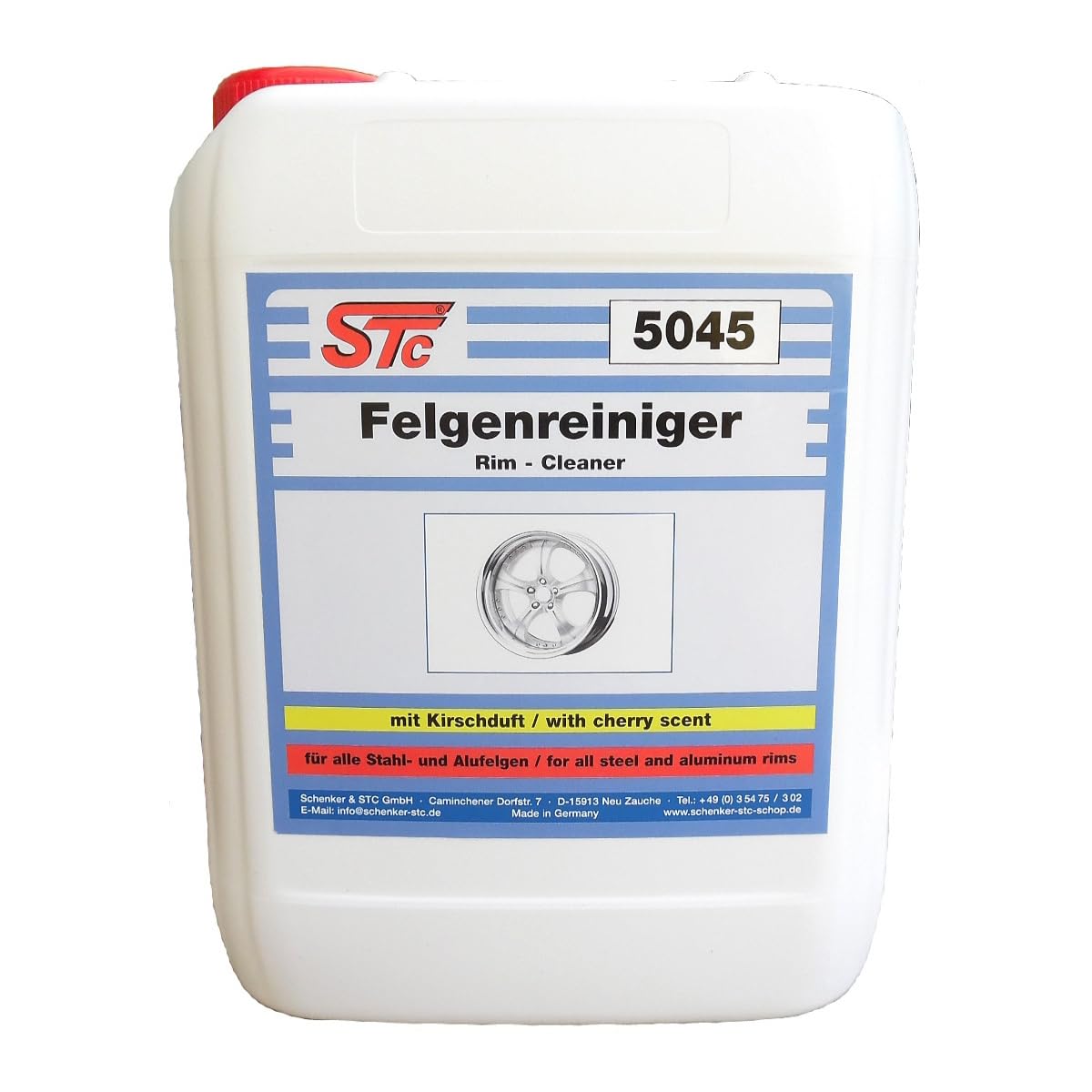 Nano Felgenreiniger STC 5045 universal (pH 7) für Stahl und Alufelgen - Kanister 5 L (5,39 EUR/L) von STC