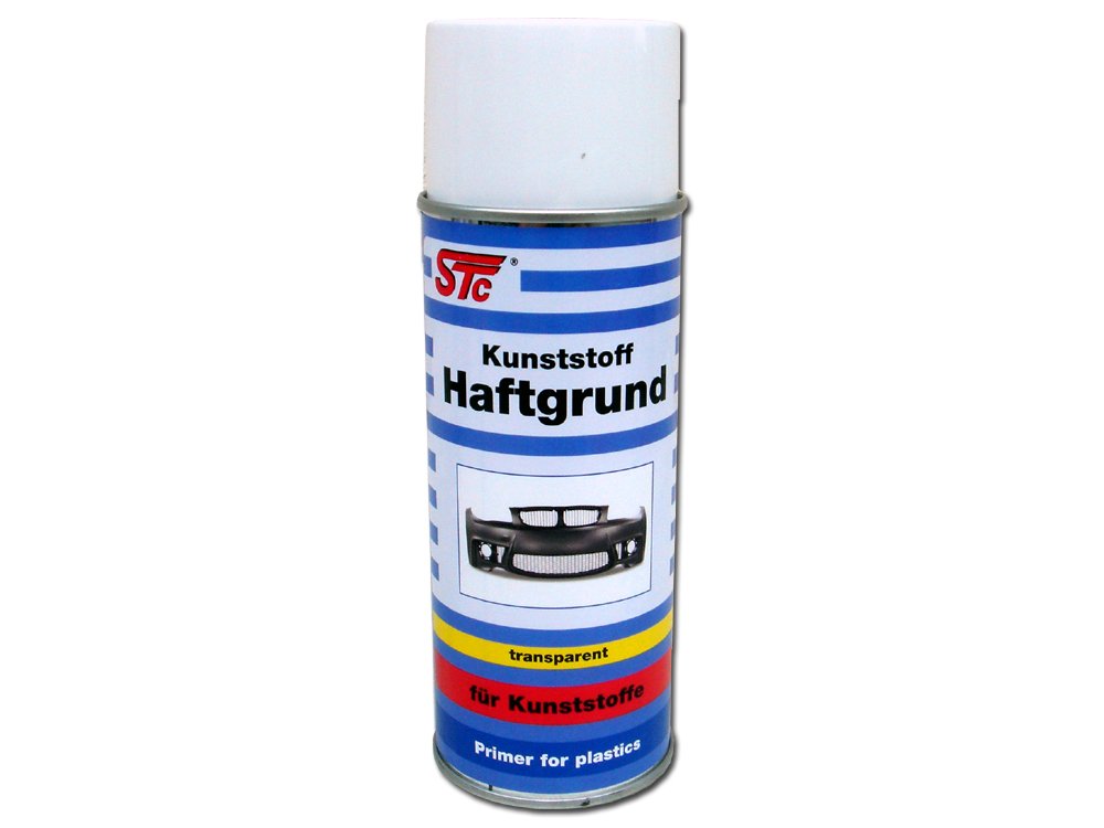 STC 1K Haftgrund für Kunststoffteile transparent 400 ml Spray Kunststoffprimer Haftvermittler für Kunststoffteile von STC