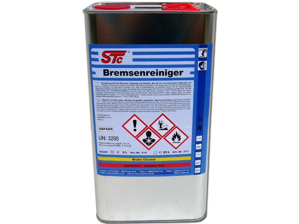 STC Bremsenreiniger 5 L Teile Reiniger Entfetter acetonfrei Teilereiniger von STC