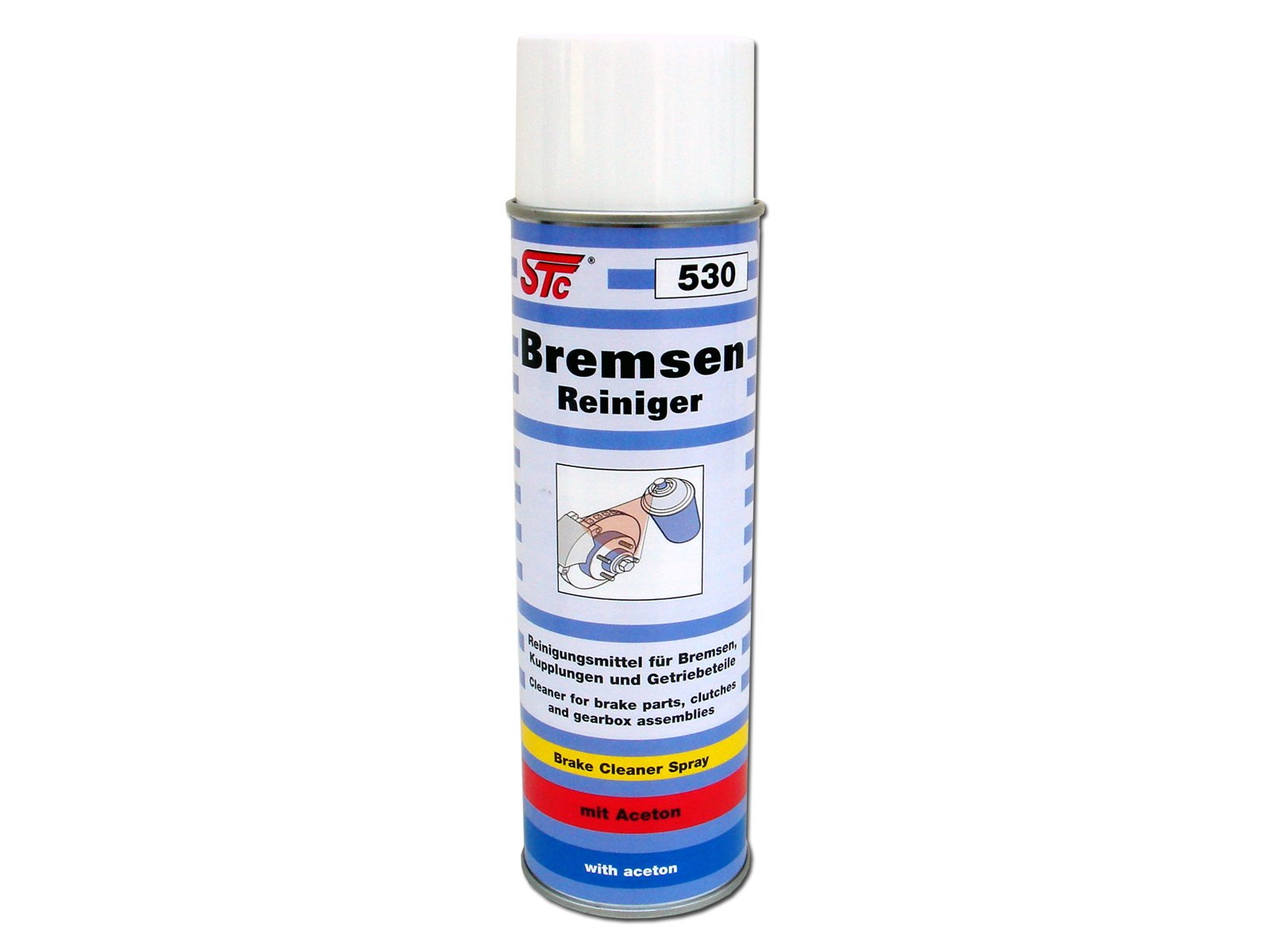 STC Bremsenreiniger Spray 500 ml mit Aceton Entfetter Teilereiniger von STC