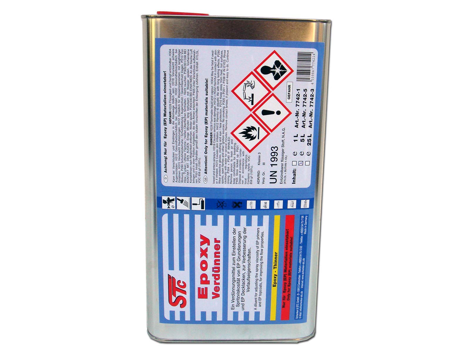 STC Epoxy Verdünner 5 L Epoxy Verdünnung Epoxid Verdünnung Epoxidverdünnung von STC