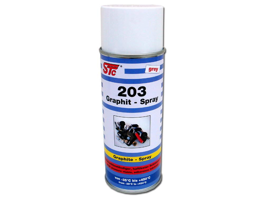 STC Graphitspray 400 ml hitzebeständiges Schmierspray Graphit Spray Gleitmittel von STC