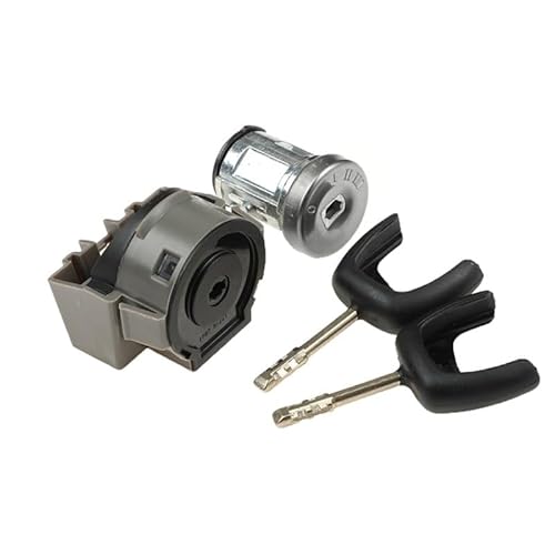 98AB-11572-BG 4 teile/satz Zündschloss Mit 2 Schlüssel for Ford Transit Fiesta Fusion Focus AA6T-11572-AA 1677531 1363940 von SteFik