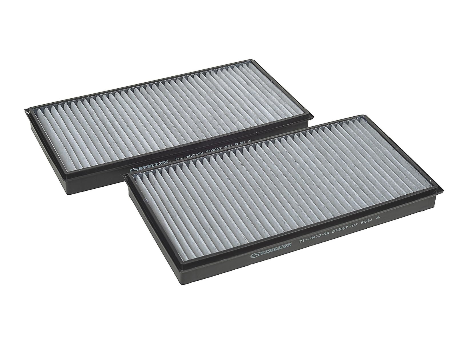 STELLOX 71-10473-SX Innenraumfilter (2 Stück) – Pollenfilter mit Aktivkohle – Für PKW von STELLOX