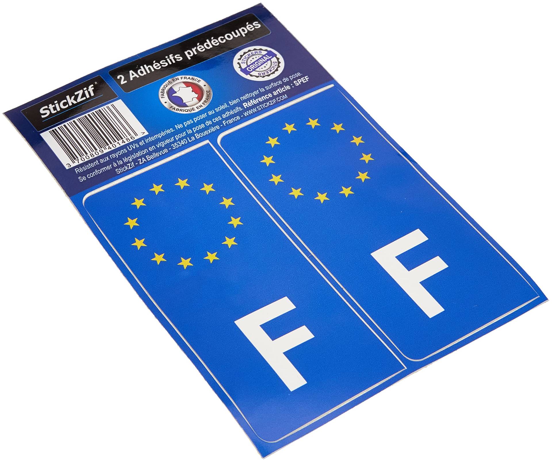 STICKZIF SPEF 2 Kleber Aufkleber Länder Europa Frankreich, Set 2 von STICKZIF