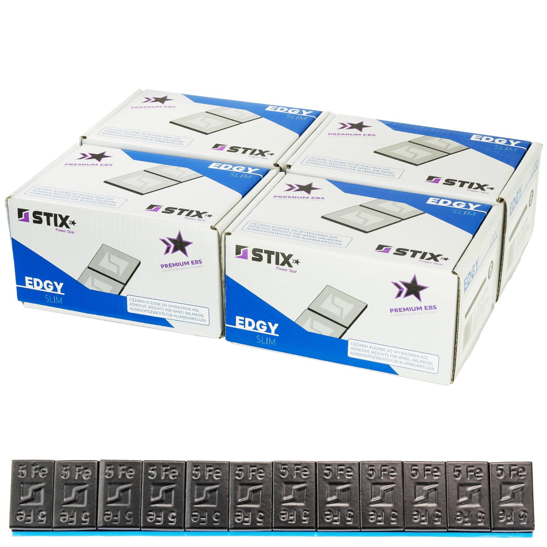 STIX Automotive Equipment 400x Klebegewichte Schwarz mit Abrisskante 12x5g Auswuchtgewichte 24KG Kleberiegel Alufelgen von STIX Automotive Equipment