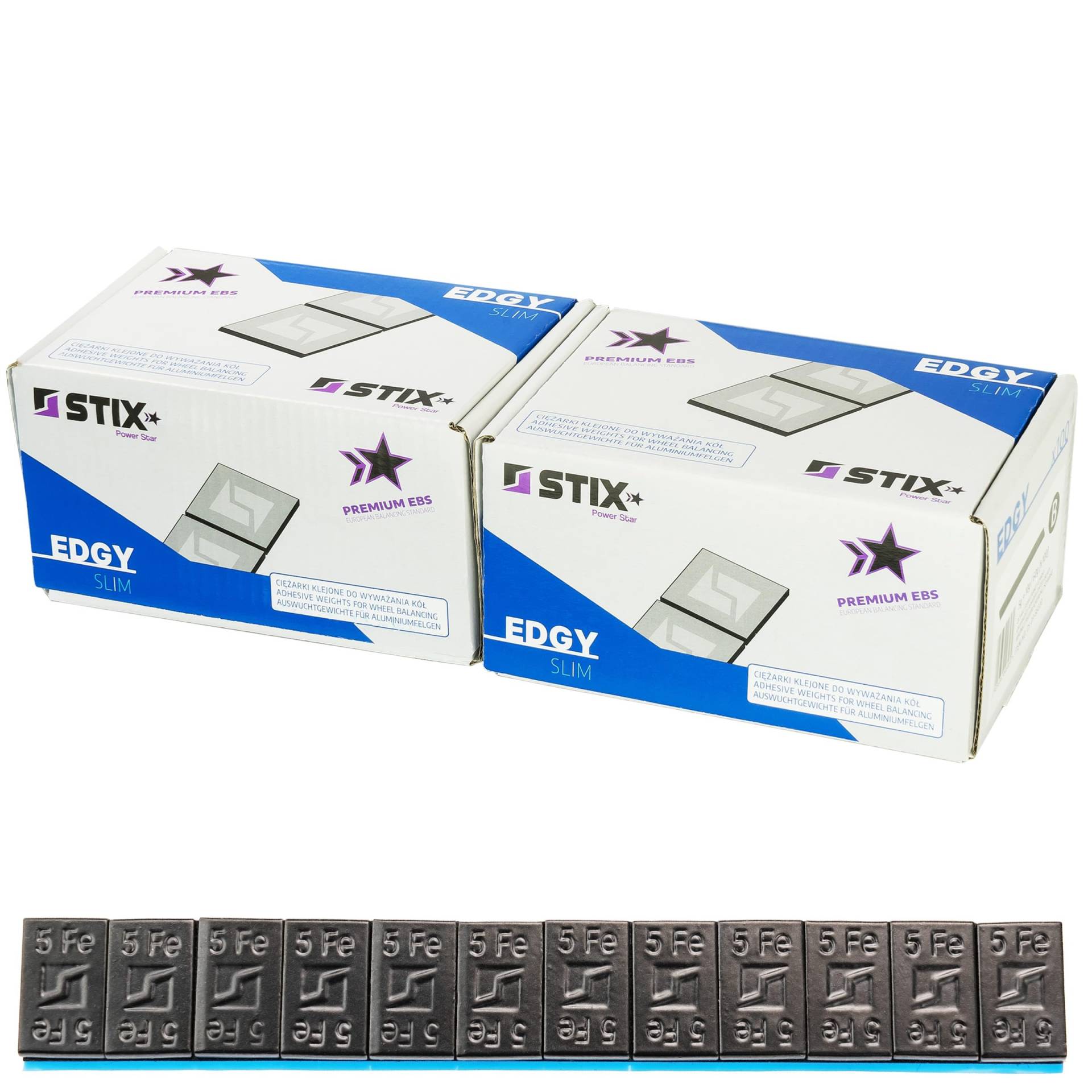 STIX Automotive Equipment 200x Klebegewichte Schwarz mit Abrisskante 12x5g Auswuchtgewichte 12KG Kleberiegel Alufelgen von STIX Automotive Equipment