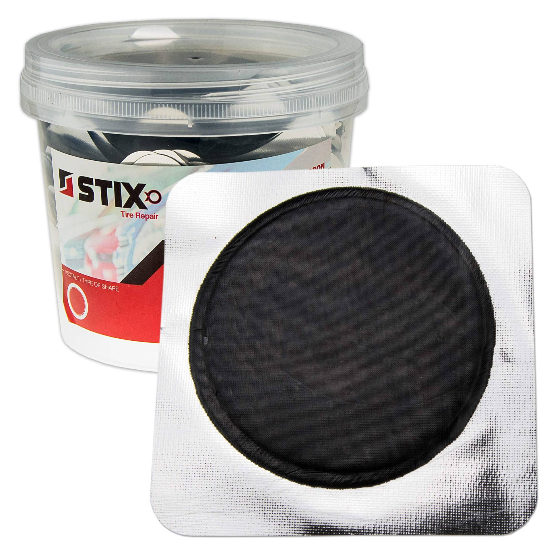 Stix 50 Stück Reifen Reparaturpflaster Set 75mm Gummi Reifenflicken Flickzeug Vulkanisierung von STIX Automotive Equipment