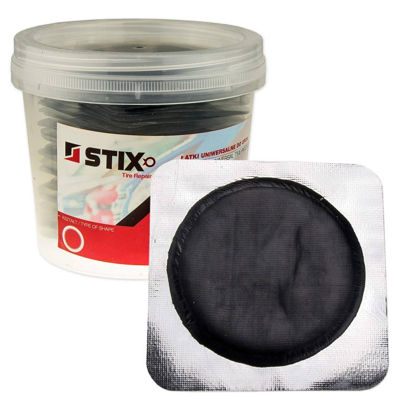 Stix 50x Reifen Flicken Set 65mm Gummi Reifenflicken Reparatur Flickzeug Vulkanisierung von STIX Automotive Equipment