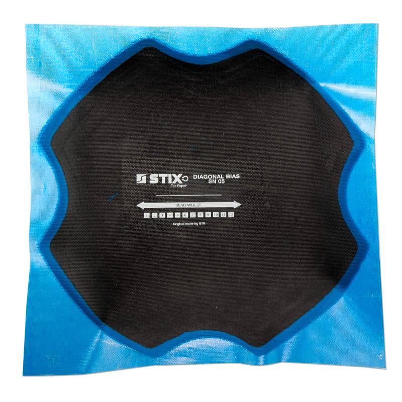 Stix Diagonal Reifenpflaster 215x215mm Vulkanisierung Kalt Heiss Reifen Reifenreparatur 1 Stück von Stix