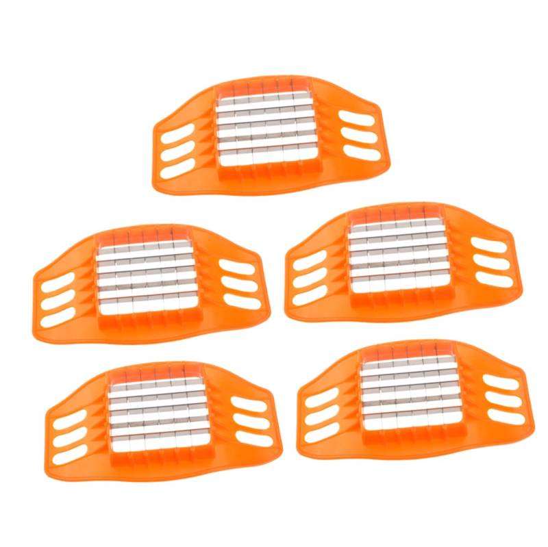 STOBAZA 5 Stücke Manuelle Pommes Frites Cutter Kartoffel Chipper Cutter Edelstahl Multi-funktionale Gemüse Slicer Für Karotten Küche Werkzeug von STOBAZA