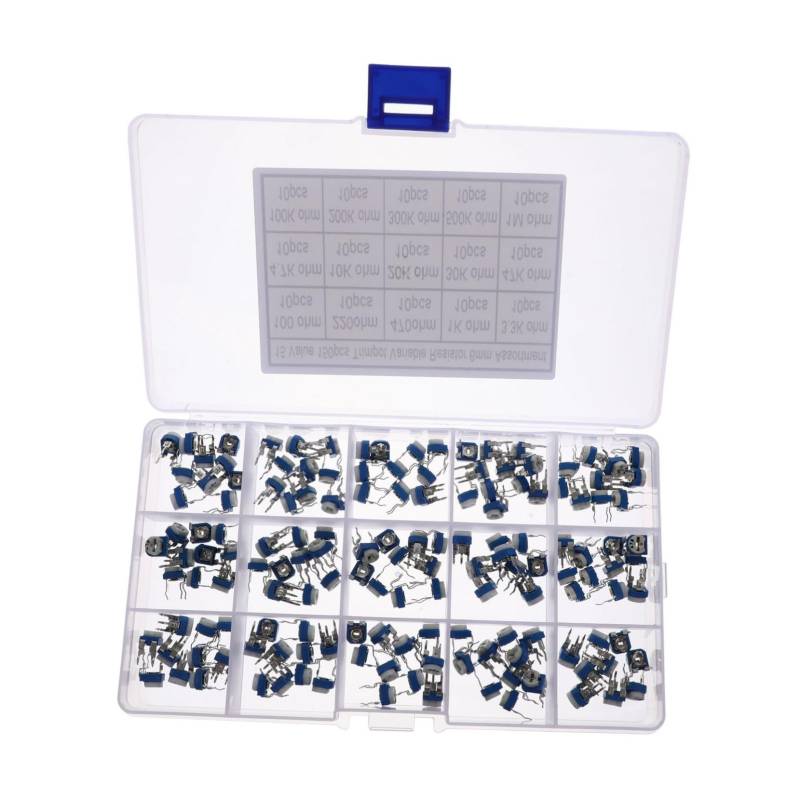 STOBOK 1 Satz Einstellbare Potentiometerwiderstände Knöpfe Variables Potentiometer Mikrolle Mini Scale Tasten Trimmer-potentiometer Durchgangsloch-potentiometer Kohlenstofffolie 150 Stück von STOBOK