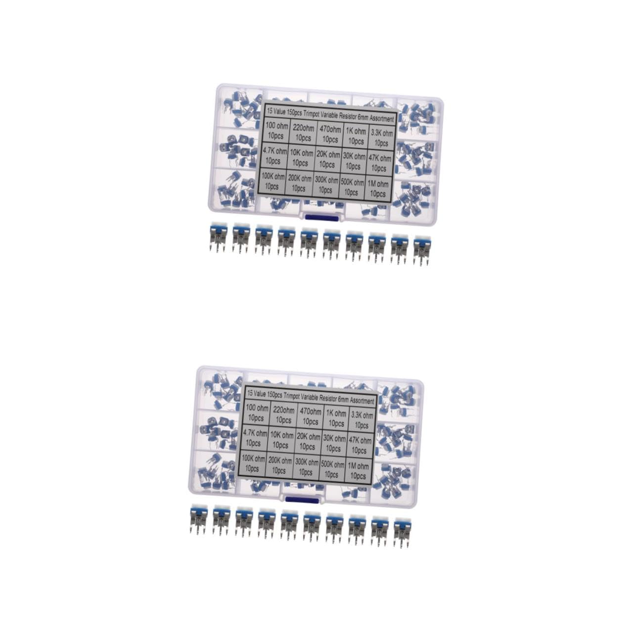 STOBOK 2 Sätze Einstellbare Potentiometerwiderstände Variables Potentiometer Widerstand Knöpfe Mikrolle Mini Scale Trimmer-potentiometer Trimmpotentiometer Kohlenstofffolie 150 Stück * 2 STOBOK 2 Sätze Einstellbare Potentiometerwiderstände Variables Potentiometer Widerstand Knöpfe Mikrolle Mini Scale Trimmer-potentiometer Trimmpotentiometer Kohlenstofffolie 150 Stück * 2 von STOBOK