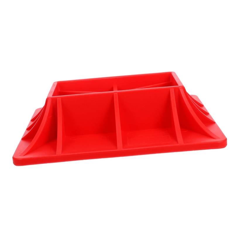 STOBOK Basishalterung Klinkenadapterpads Wagenheberpolster Anheben Bodenheberauflage Hydraulische Wagenheberschale Jack-Pads Stütze Für Den Wagenheber Rot Kieselgel von STOBOK