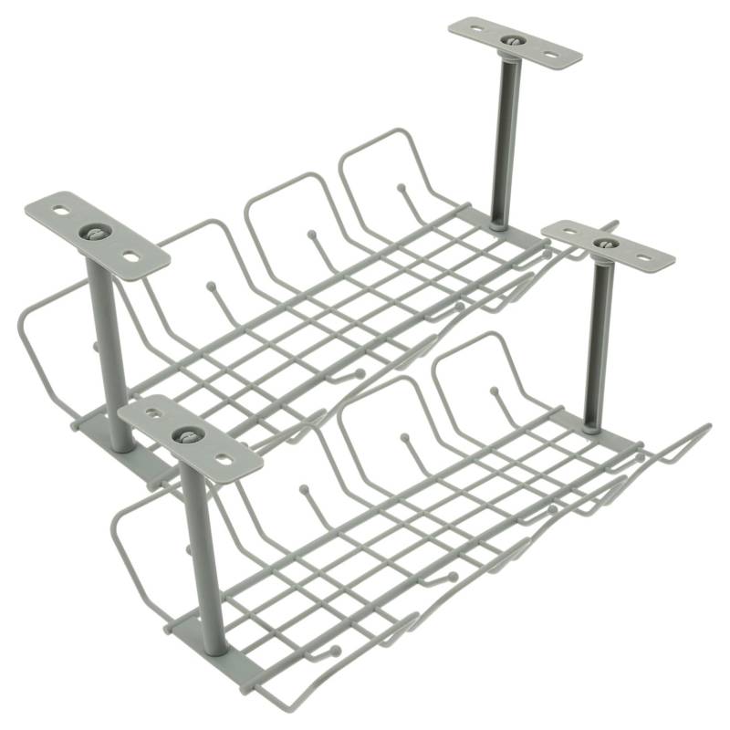 STOBOK Kabelmanagement Schreibtisch Tischablage Schreibtisch Organizer Kabel Organizer Untertisch Aufbewahrung Schreibtisch Kabel Organizer Kabel Management Draht Management von STOBOK