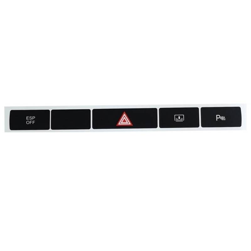 STOIFFFHH Auto Innenraum Kompatibel Mit A6 C6 4F 2004–2011 Knopf-Aufkleber Innen-Ersatzteile Knopf-Reparatur Verkleidung Klimatisierungspanel-Abdeckung(with P) von STOIFFFHH