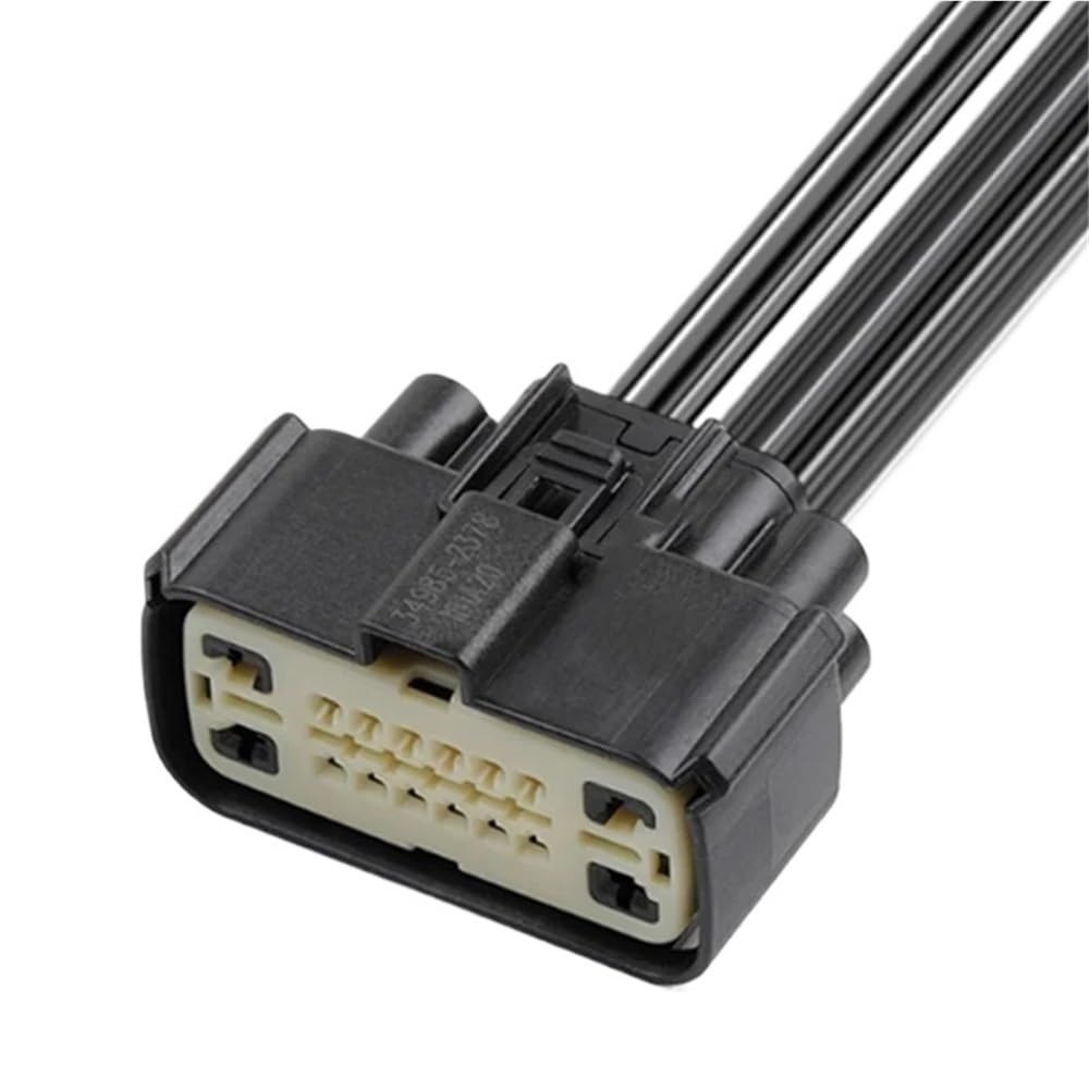 STOIFFFHH KFZ Stecker 1 Satz 16 Pin Auto Radar Nebelscheinwerfer Stecker Motor Elektrische Kabelanschlüsse Weiblich Männlich Kabelbaum 34985-1601 34986-2144(16 Pin Female) von STOIFFFHH