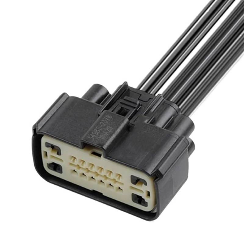 STOIFFFHH KFZ Stecker 1 Satz 16 Pin Auto Radar Nebelscheinwerfer Stecker Motor Elektrische Kabelanschlüsse Weiblich Männlich Kabelbaum 34985-1601 34986-2144(16 Pin Female) von STOIFFFHH