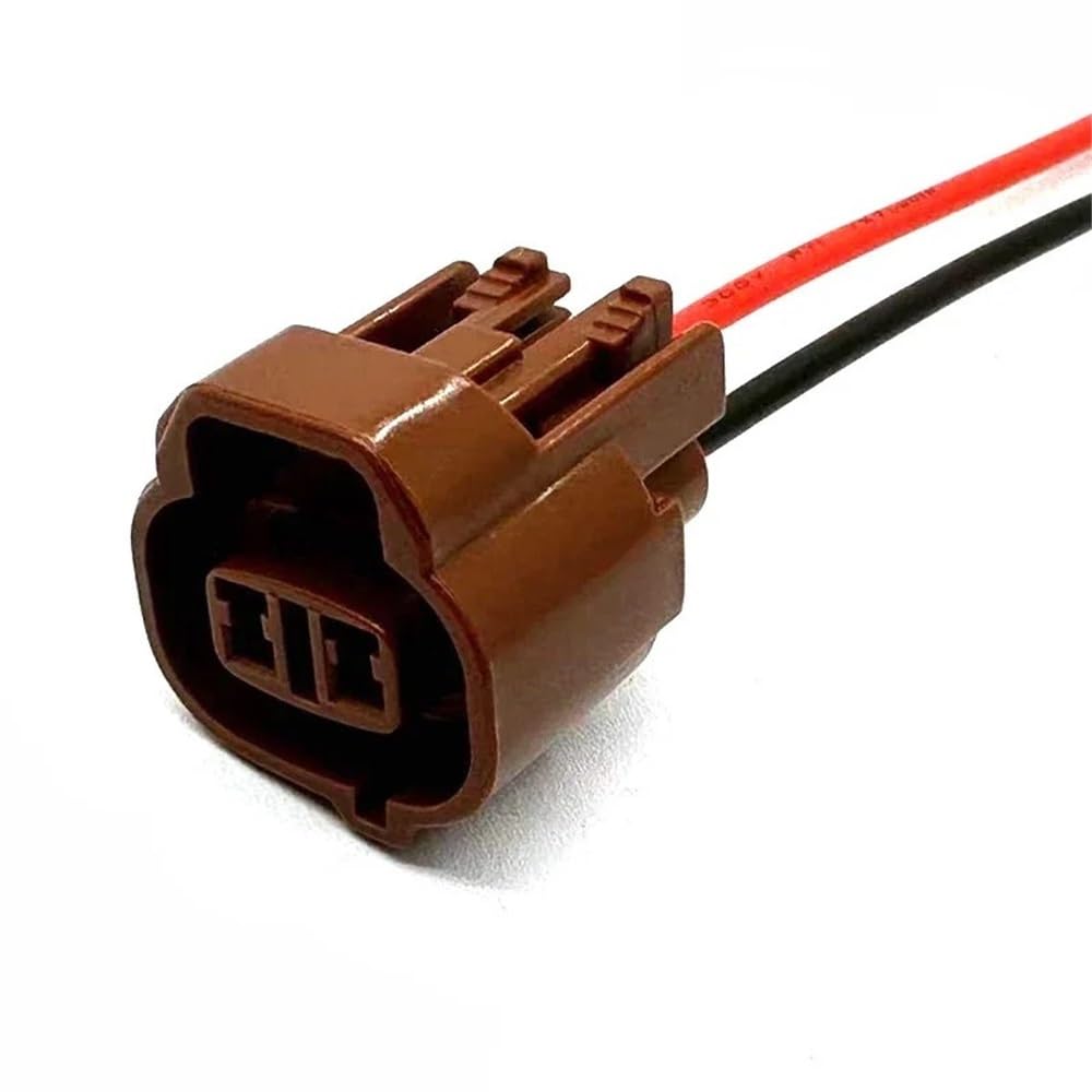 STOIFFFHH KFZ Stecker 1 Satz 2-poliger 2,0-mm-wasserdichter Auto-Blinkerstecker Weiblicher Kühlmitteltemperatursensor-Anschluss 6189-0033(with 18AWG Wire) von STOIFFFHH