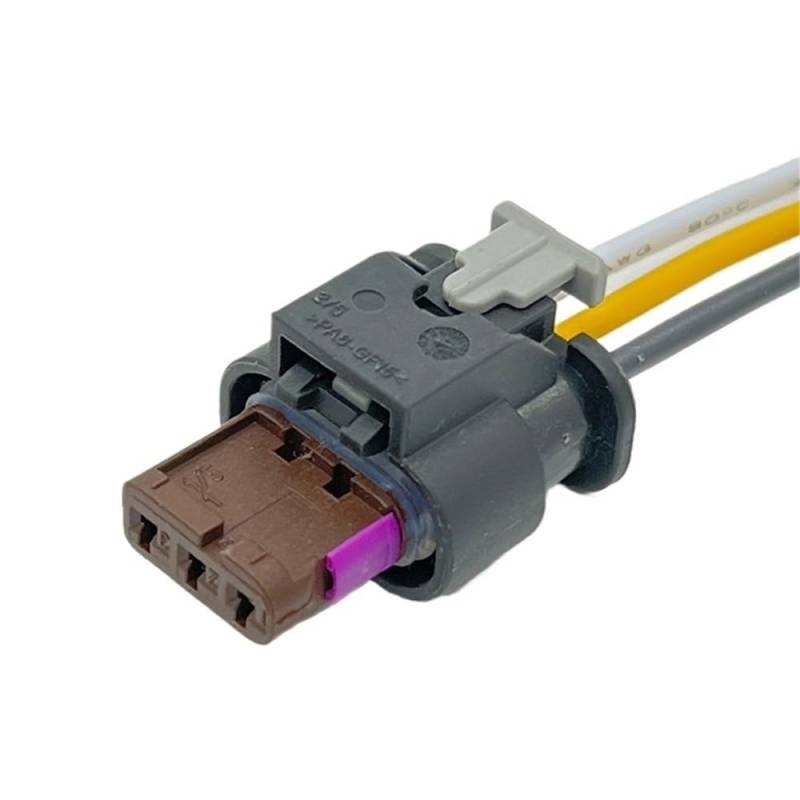 STOIFFFHH KFZ Stecker 1 Set 3 Pin Auto Parkplatz Radar Zopf Elektrische Kabel Anschlüsse Kabelbaum Stecker Für 4F0 973 703 Eine von STOIFFFHH