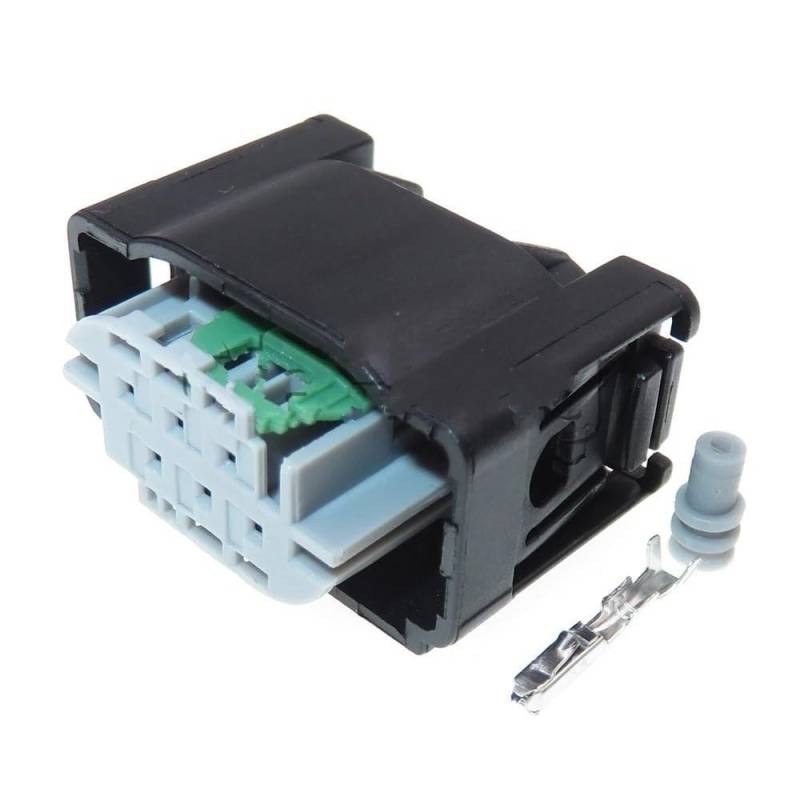 STOIFFFHH KFZ Stecker 1 Set 6 Weg Sensor Stecker AC Montage Auto Kunststoff Gehäuse Buchse 1-967616-1 2-967616-1 7M0973119(Female) von STOIFFFHH