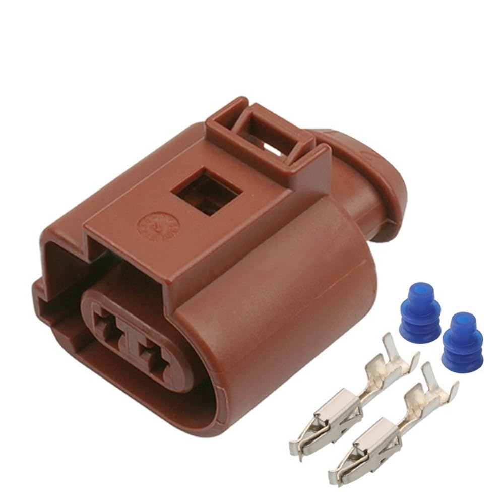 STOIFFFHH KFZ Stecker 2 Pin 3,5mm Weiblich Männlich Wasserdicht Sensor Hinten Bremssattel Motor Kabelbaum Stecker Stecker 1J0973722A(2p Female B) von STOIFFFHH