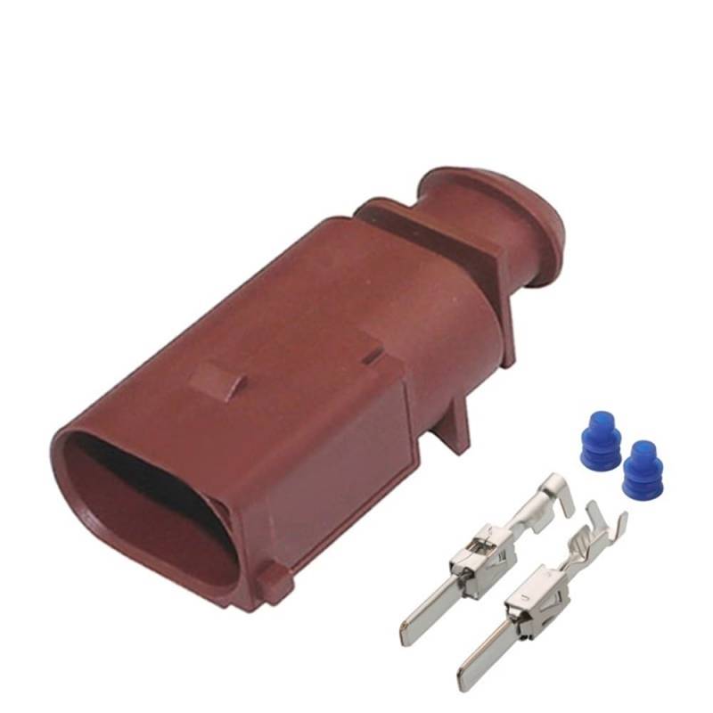 STOIFFFHH KFZ Stecker 2 Pin 3,5mm Weiblich Männlich Wasserdicht Sensor Hinten Bremssattel Motor Kabelbaum Stecker Stecker 1J0973722A(2p Male) von STOIFFFHH
