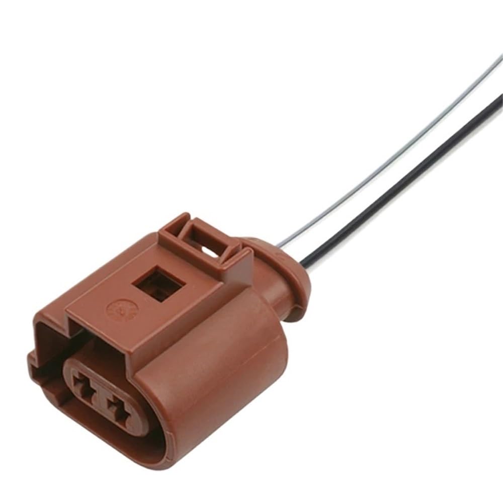 STOIFFFHH KFZ Stecker 2 Pin 3,5mm Weiblich Männlich Wasserdicht Sensor Hinten Bremssattel Motor Kabelbaum Stecker Stecker 1J0973722A(Female B with line 15cm) von STOIFFFHH