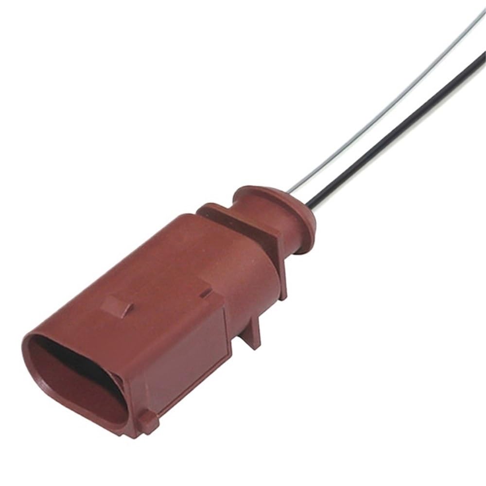 STOIFFFHH KFZ Stecker 2 Pin 3,5mm Weiblich Männlich Wasserdicht Sensor Hinten Bremssattel Motor Kabelbaum Stecker Stecker 1J0973722A(Male with line 15cm) von STOIFFFHH