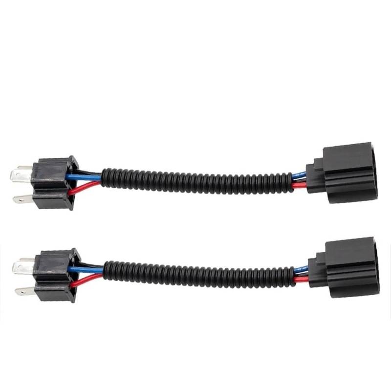 STOIFFFHH KFZ Stecker 2 stücke 9005 9006 9007 H4 H11 H13 Männlich Zu Weiblich Umwandlung Kabelbaum Sockel Adapter Stecker Für Scheinwerfer Nebel Lichter nachrüstung(H4 to H13) von STOIFFFHH