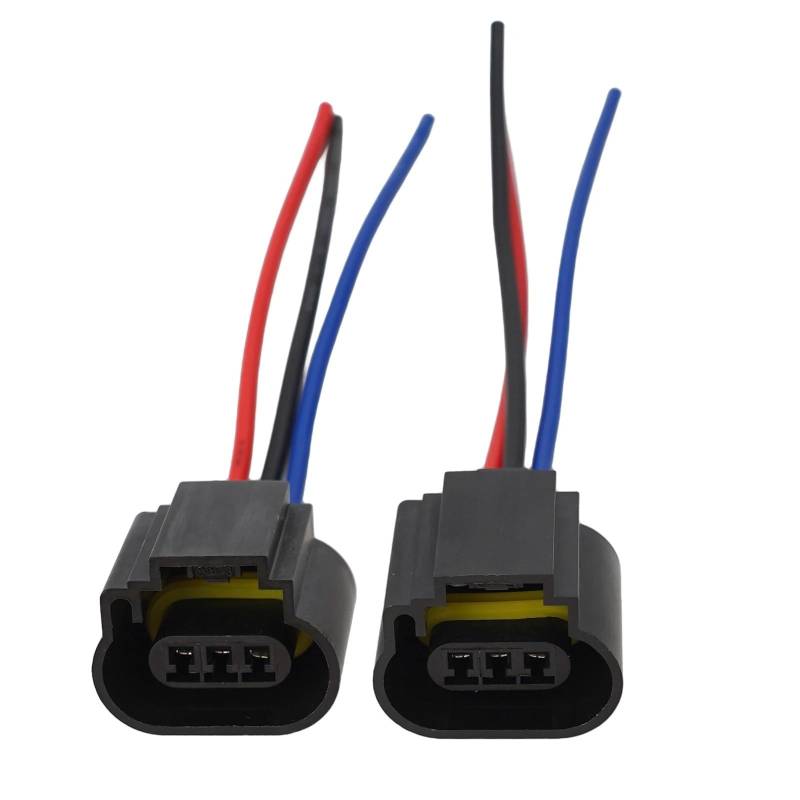 STOIFFFHH KFZ Stecker 2Pcs Kabelbaum Adapter Zubehör Stecker DC12V Buchse H13 9008 Typ Lampen Scheinwerfer Stecker Teile von STOIFFFHH