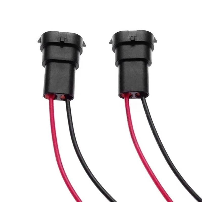 STOIFFFHH KFZ Stecker 2Pcs Männlichen Buchse Adapter Stecker Kabel Stecker Auto Scheinwerfer Nebel Glühbirne Basis Sockel Kabelbaum Für H8 H9 H11 von STOIFFFHH