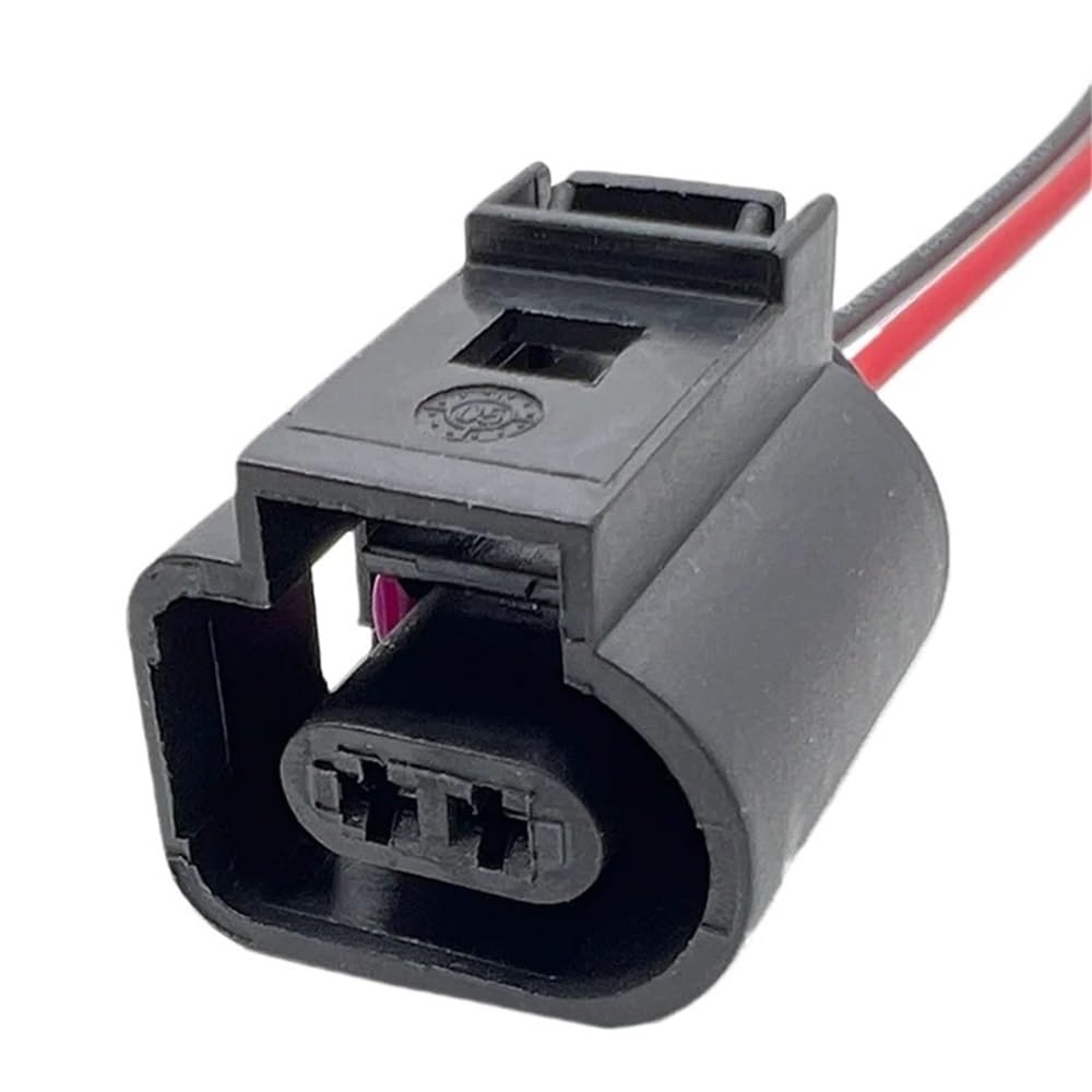STOIFFFHH KFZ Stecker 2Pin 1,5mm Auto 1J0973802 1J0973702 Temp Sensor Deflation Ventil Wasserdicht Weiblich Männlich Stecker Kabelbaum DJ7022A-1.5-21(2Pin Female) von STOIFFFHH
