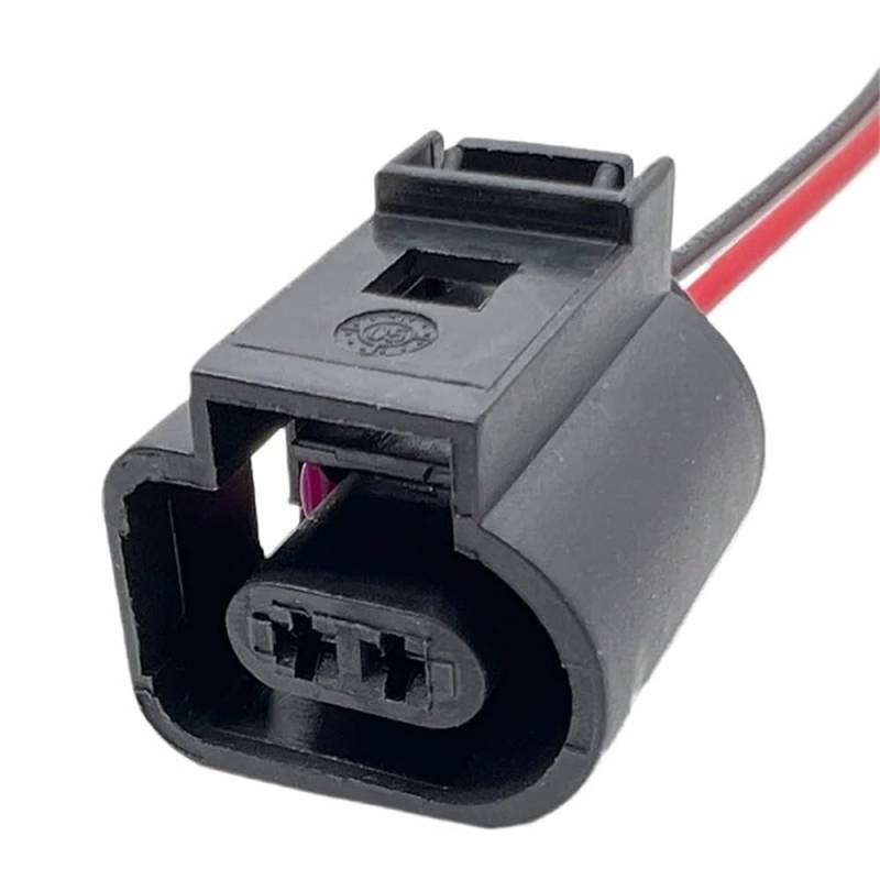 STOIFFFHH KFZ Stecker 2Pin 1,5mm Auto 1J0973802 1J0973702 Temp Sensor Deflation Ventil Wasserdicht Weiblich Männlich Stecker Kabelbaum DJ7022A-1.5-21(2Pin Female) von STOIFFFHH