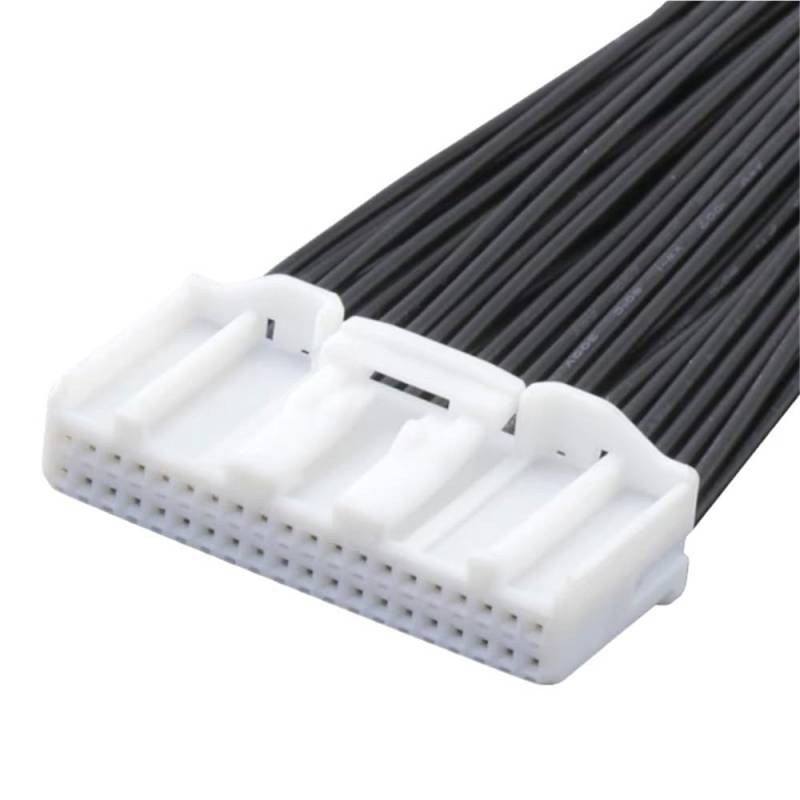 STOIFFFHH KFZ Stecker 4 8 12 16 24 32 40 Pin 0,7 MM Auto Navigation Rückspiegel Audio Fahrzeug Zentrale Steuerung Stecker Stecker Kabelbaum(40P Female) von STOIFFFHH