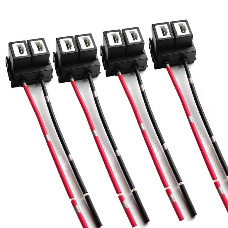 STOIFFFHH KFZ Stecker 4Pcs H7 Buchse Stecker Basis Adapter Weibliche Stecker Kabelbaum Kabel Für Auto H7 Scheinwerfer Lampen von STOIFFFHH