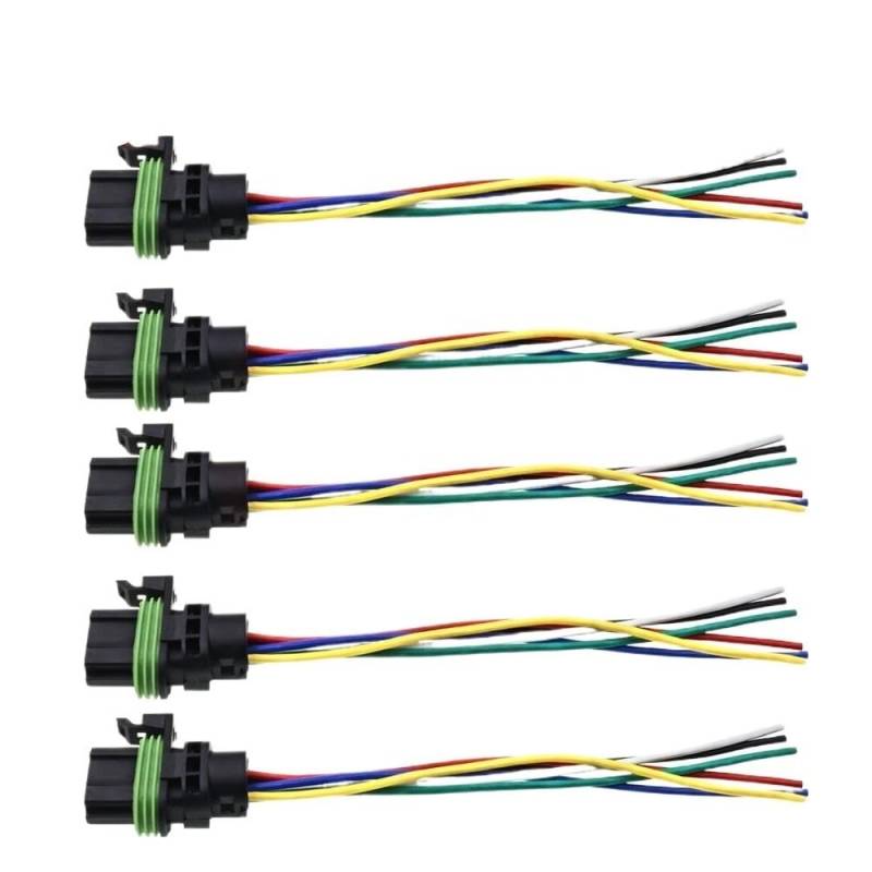 STOIFFFHH KFZ Stecker 6 Pin 211PC063S0003 wasserdichte Auto Elektrische Auto Stecker Gehäuse Schwarz Harness Stecker 211 PC063S0003(5pcs) von STOIFFFHH