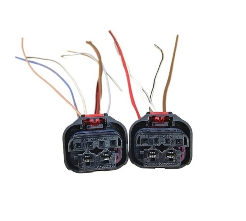 STOIFFFHH KFZ Stecker Kompatibel Mit 1 2 3 4 5 6 7 Serie Für X1 X2 X3 X4 X5 X6 X7 6992166-01 2 Stück 6-poliger Rücklicht-Stecker Mit Kabel 2302238-1 von STOIFFFHH