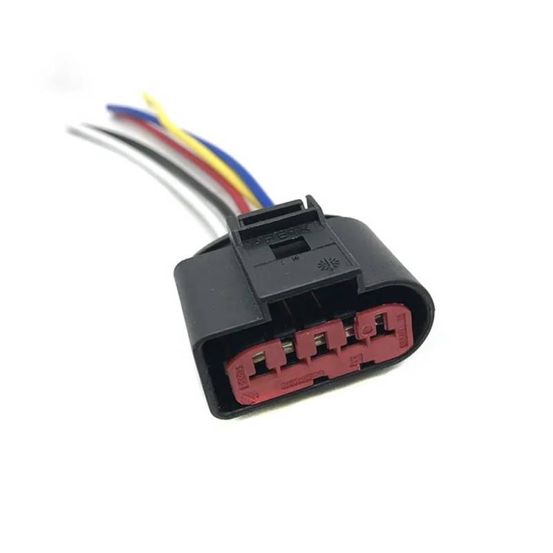 STOIFFFHH KFZ Stecker Kompatibel Mit A6 Q5 Q3 A4 5-poliger/Wege-Luftmengenmesser-Stecker MAF-Anschlusskabel Zopf 1J0973775A von STOIFFFHH