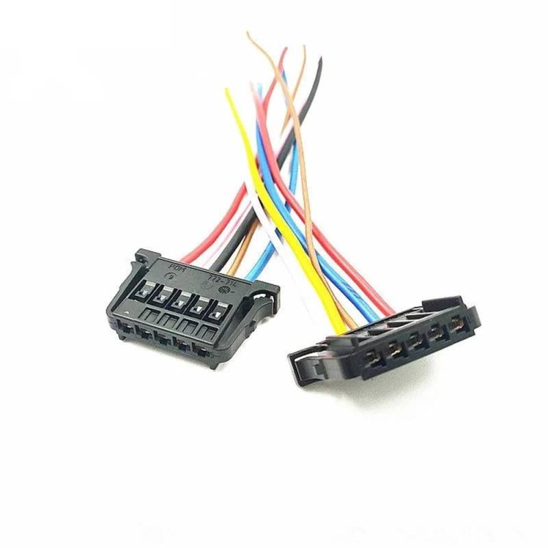 STOIFFFHH KFZ Stecker Kompatibel Mit Benz Für B160 B180 B200 B260 A0365455528 2 Stück 5-poliger Rücklicht-Anschlussstecker Mit Drahtkabel-Pigtail-Reparatursatz von STOIFFFHH