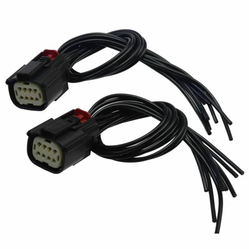 STOIFFFHH KFZ Stecker Kompatibel Mit Chevrolet Für Camaro 2016–2018 2 Stück Scheinwerferanschluss Zopfdraht von STOIFFFHH