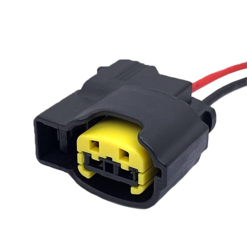 STOIFFFHH KFZ Stecker Kompatibel Mit Hyundai 2-polig 49093-0211 Auto-Zündspulenstecker Hupenbuchse wasserdichte Buchse Elektronischer Anschluss Kabelbaumstecker von STOIFFFHH