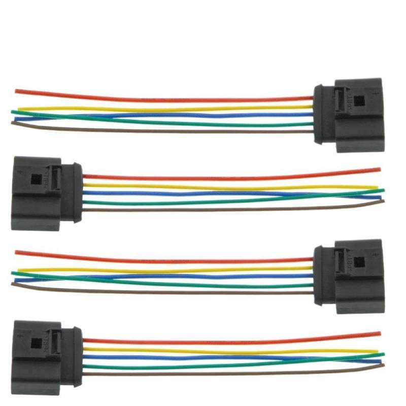 STOIFFFHH KFZ Stecker Kompatibel Mit Land Für Rover Für Discovery 5-poliger MAF-Luftmassenmesser-Anschluss, Pigtail-Kabelbaumstecker 1J0973775A 1J0 973 775A(4 pcs) von STOIFFFHH