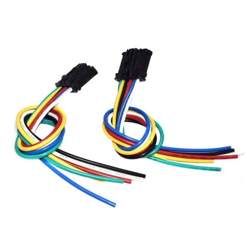 STOIFFFHH KFZ Stecker Kompatibel Mit Peugeot Für 1007 2008 206 207 208 2008 307 3008 Rücklicht-Kabelbaum-Webstuhl-Stecker-Reparaturkabel 1606248780 6441.AP(2 PCS) von STOIFFFHH