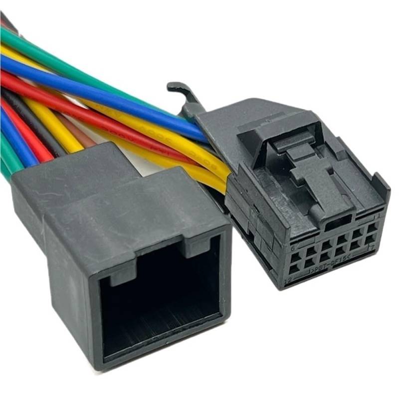 STOIFFFHH KFZ Stecker Kompatibel Mit VW 12-poligem Auto-Radarstecker Kabelbaum Elektronischer Buchsen-Stecker Mit Kabel 8E0972112A(12Pin Male and Female) von STOIFFFHH