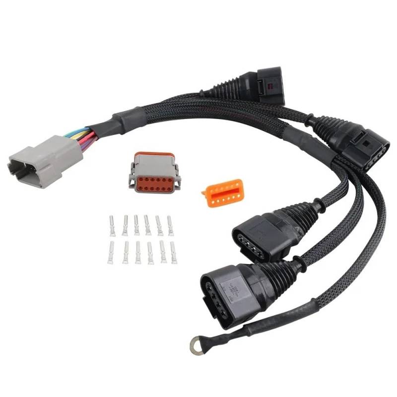 STOIFFFHH KFZ Stecker Kompatibel Mit VW Für Beetle Für Golf Für J&etta Für Passat 1.8T Turbolader-Zündspulen-Kabelbaum 034-701-0004 0347010004 von STOIFFFHH
